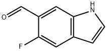 1H-Indole-6-carboxaldehyde, 5-fluoro- Struktur