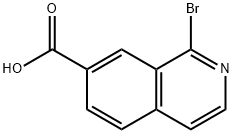 7-Isoquinolinecarboxylic acid, 1-bromo- Struktur