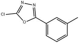 2-Chloro-5-(3-methylphenyl)-1,3,4-oxadiazole Struktur