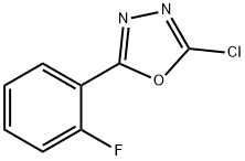 2-Chloro-5-(2-fluorophenyl)-1,3,4-oxadiazole Struktur