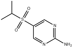 2-Pyrimidinamine, 5-[(1-methylethyl)sulfonyl]- Struktur