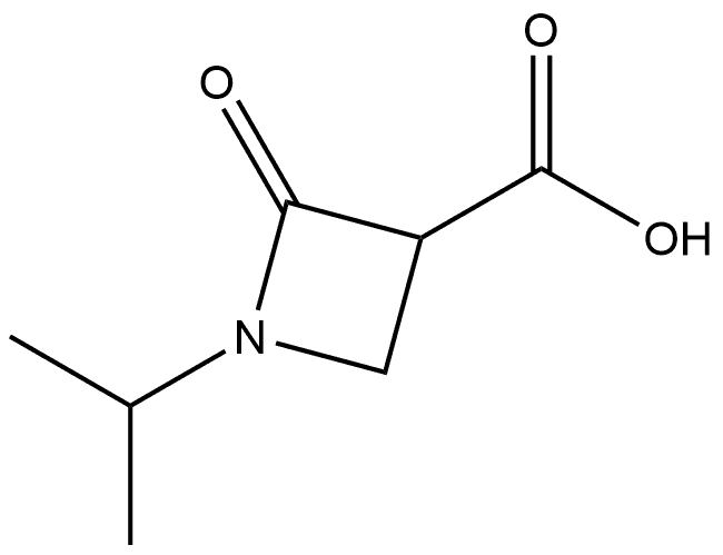 1-isopropyl-2-oxoazetidine-3-carboxylic acid Struktur