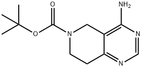 tert-butyl 4-amino-5H,6H,7H,8H-pyrido[4,3-d]pyrimidine-6-carboxylate Struktur