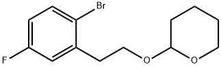 2H-Pyran, 2-[2-(2-bromo-5-fluorophenyl)ethoxy]tetrahydro- Struktur