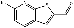 Thieno[2,3-b]pyridine-2-carboxaldehyde, 6-bromo- Struktur