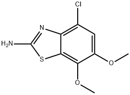 2-Benzothiazolamine, 4-chloro-6,7-dimethoxy- Struktur