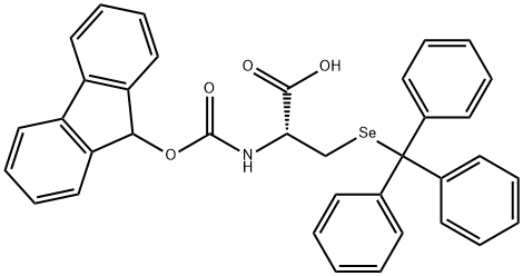 N-α-(9-Fluorenylmethoxycarbonyl)-Se-trityl-L-selenocysteine Struktur