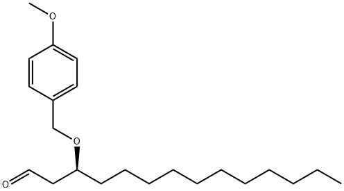 Tetradecanal, 3-[(4-methoxyphenyl)methoxy]-, (3S)- Struktur