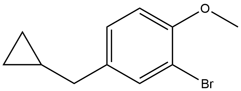 2-Bromo-4-(cyclopropylmethyl)-1-methoxybenzene Struktur