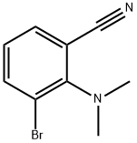 Benzonitrile, 3-bromo-2-(dimethylamino)- Struktur