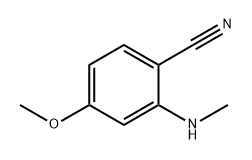 Benzonitrile, 4-methoxy-2-(methylamino)- Struktur