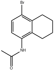 Acetamide, N-(4-bromo-5,6,7,8-tetrahydro-1-naphthalenyl)- Struktur