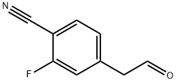 Benzonitrile, 2-fluoro-4-(2-oxoethyl)- Struktur