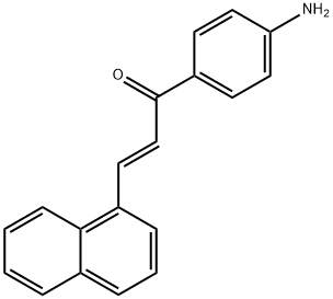 2-Propen-1-one, 1-(4-aminophenyl)-3-(1-naphthalenyl)-, (2E)- Struktur