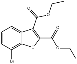 2,3-Diethyl 7-bromo-2,3-benzofurandicarboxylate Struktur