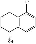 1-Naphthalenol, 5-bromo-1,2,3,4-tetrahydro-, (1R)- Struktur