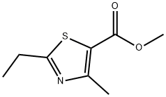 5-Thiazolecarboxylic acid, 2-ethyl-4-methyl-, methyl ester Struktur