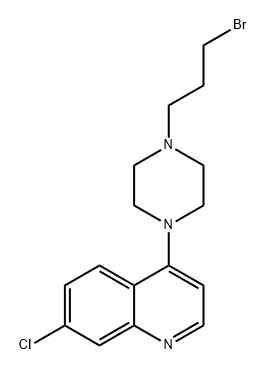 Quinoline, 4-[4-(3-bromopropyl)-1-piperazinyl]-7-chloro- Struktur