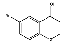 2H-1-Benzothiopyran-4-ol, 6-bromo-3,4-dihydro- Struktur