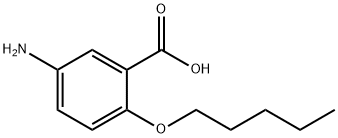 Benzoic acid, 5-amino-2-(pentyloxy)- Struktur