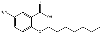 Benzoic acid, 5-amino-2-(heptyloxy)- Struktur