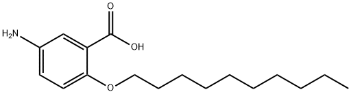 Benzoic acid, 5-amino-2-(decyloxy)- Struktur