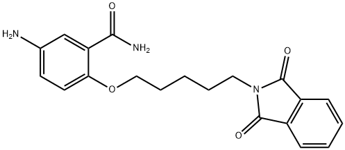 Benzamide, 5-amino-2-[[5-(1,3-dihydro-1,3-dioxo-2H-isoindol-2-yl)pentyl]oxy]- Struktur