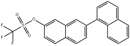 [1,2'-binaphthalen]-7'-yl trifluoromethanesulfonate Struktur