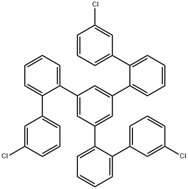 1,1':2',1'':3'',1''':2''',1''''-Quinquephenyl, 3,3''''-dichloro-5''-(3'-chloro[1,1'-biphenyl]-2-yl)- Struktur