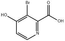 2-Pyridinecarboxylic acid, 3-bromo-4-hydroxy- Struktur