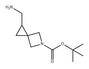 5-Azaspiro[2.3]hexane-5-carboxylic acid, 1-(aminomethyl)-, 1,1-dimethylethyl ester Struktur