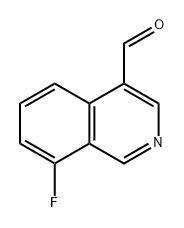 4-Isoquinolinecarboxaldehyde, 8-fluoro- Struktur