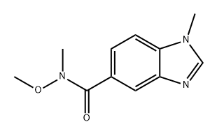 1H-Benzimidazole-5-carboxamide, N-methoxy-N,1-dimethyl- Struktur