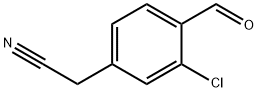 3-Chloro-4-formylphenylacetonitrile Struktur