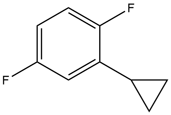 2-Cyclopropyl-1,4-difluorobenzene Struktur