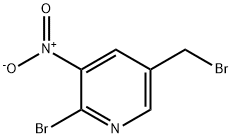 2-bromo-5-(bromomethyl)-3-nitropyridine Struktur