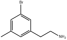 Benzeneethanamine, 3-bromo-5-methyl- Struktur