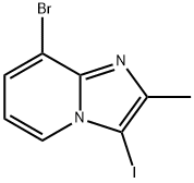 Imidazo[1,2-a]pyridine, 8-bromo-3-iodo-2-methyl- Struktur