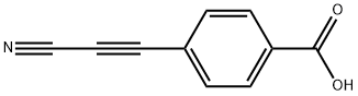 Benzoic acid, 4-(2-cyanoethynyl)- Struktur