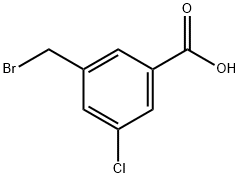 Benzoic acid, 3-(bromomethyl)-5-chloro- Struktur