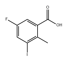 Benzoic acid, 5-fluoro-3-iodo-2-methyl- Struktur