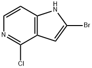 1H-Pyrrolo[3,2-c]pyridine, 2-bromo-4-chloro- Struktur