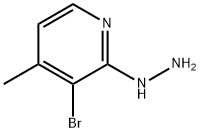 (3-Bromo-4-methyl-pyridin-2-yl)-hydrazine Struktur