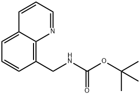 1,1-Dimethylethyl N-(8-quinolinylmethyl)carbamate Struktur