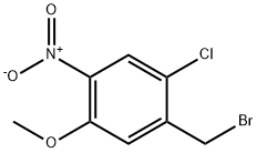 1-(Bromomethyl)-2-chloro-5-methoxy-4-nitrobenzene Struktur