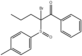 1-Pentanone, 2-bromo-2-[(4-methylphenyl)sulfinyl]-1-phenyl-