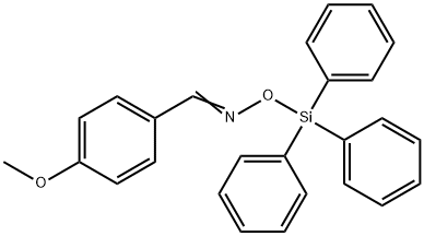 Benzaldehyde, 4-methoxy-, O-(triphenylsilyl)oxime Struktur