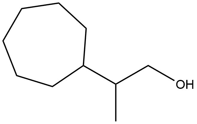 2-Cycloheptylpropan-1-ol Struktur