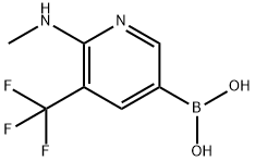(6-(甲基氨基)-5-(三氟甲基)吡啶-3-基)硼酸, 1380593-75-8, 結(jié)構(gòu)式