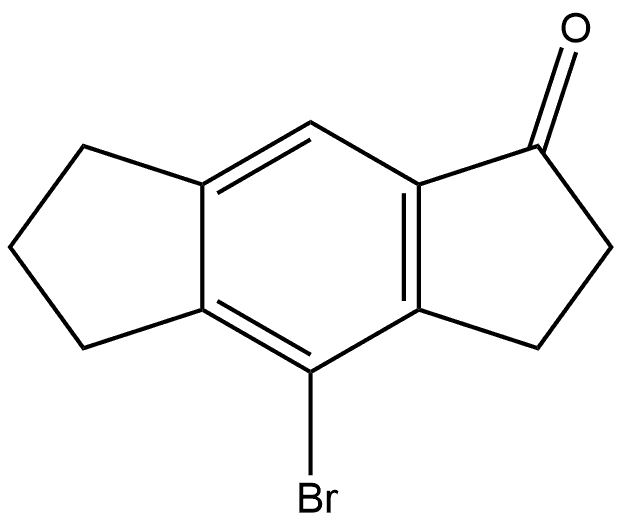 4-Bromo-3,5,6,7-tetrahydro-s-indacen-1(2H)-one Struktur